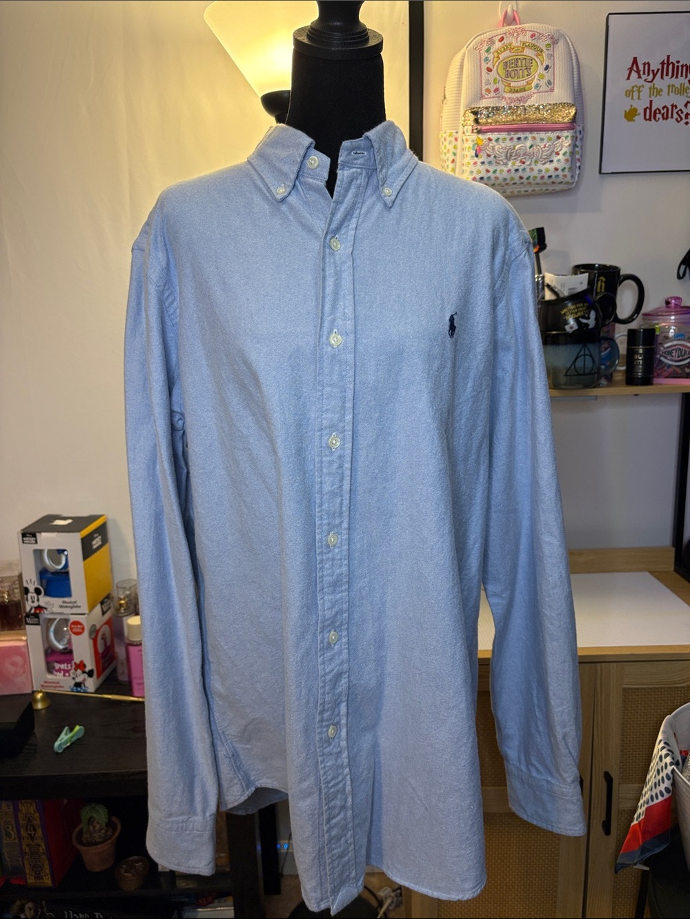 Ralph Lauren Light Blue Button-Down Oxford Shirt
